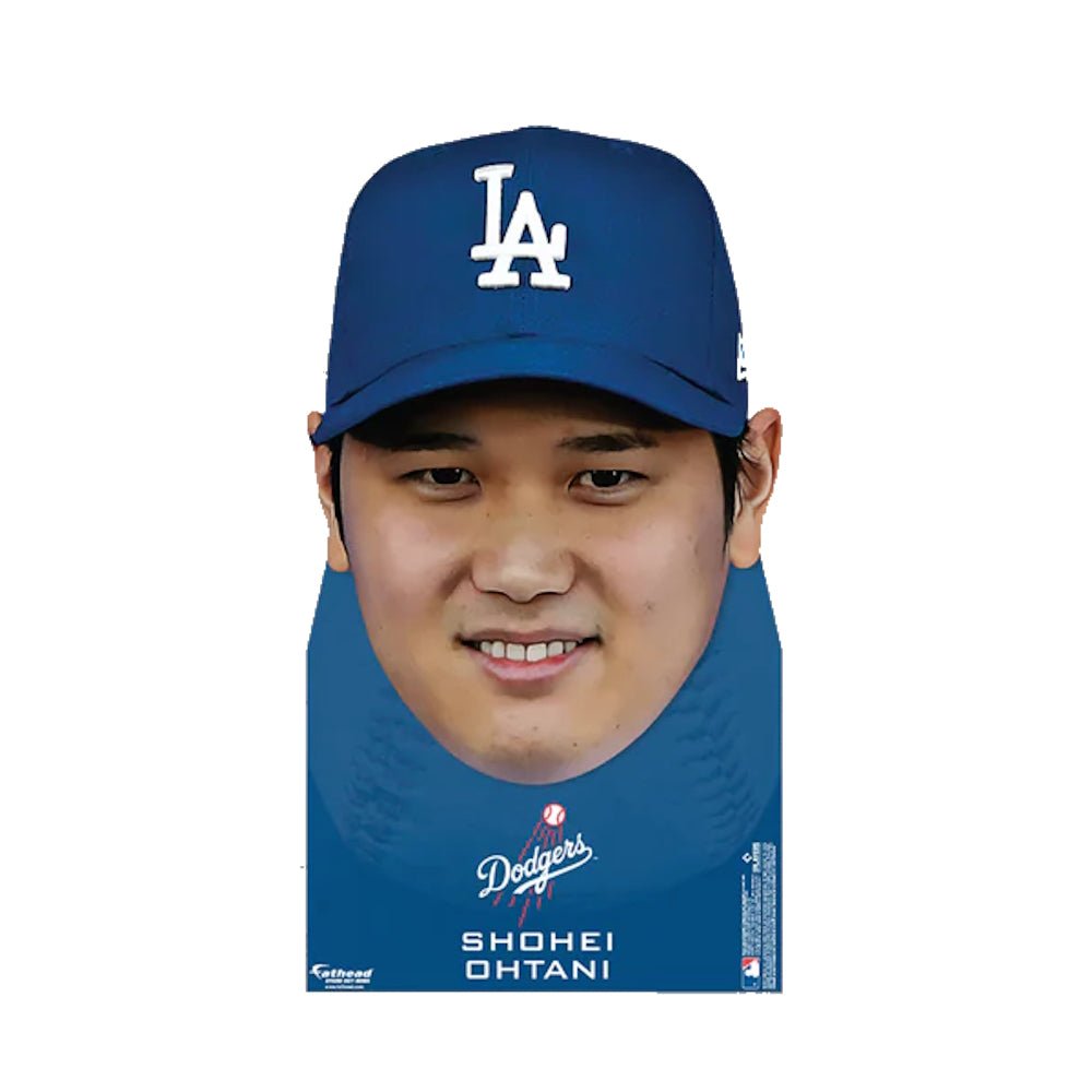 SHOHEI OHTANI 大谷翔平 - Los Angeles Dodgers Face Mini Cardstock Cutout / Officially Licensed MLB Stand Out / スタンドアップ 【公式 / オフィシャル】